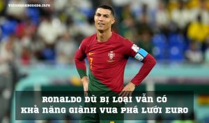 Ronaldo dù bị loại vẫn có khả năng giành Vua phá lưới Euro